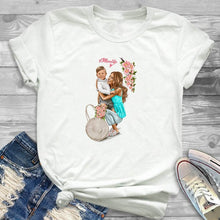 Load image into Gallery viewer, Women Shirt Ladies Female T Womens Mom Life Boy Girl Cute Fashion T-shirt Graphic Short Sleeve Summer Printed Top Tshirt