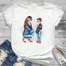 Load image into Gallery viewer, Women Shirt Ladies Female T Womens Mom Life Boy Girl Cute Fashion T-shirt Graphic Short Sleeve Summer Printed Top Tshirt