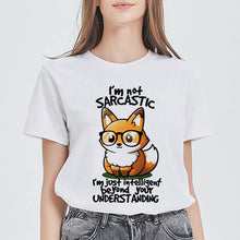 Load image into Gallery viewer, New Arrivals Spring Women футболка женская Tshirt Round Collar Punk T Shirt Top Tee Funny Versatile Summer Clothes T-shirts