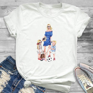 Women Shirt Ladies Female T Womens Mom Life Boy Girl Cute Fashion T-shirt Graphic Short Sleeve Summer Printed Top Tshirt
