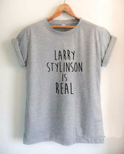 Load image into Gallery viewer, Larry Stylinson Is Real Letters Print Women tshirt Cotton Casual Funny t shirt For Lady Top Tee Hipster Drop Ship F713
