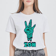 Load image into Gallery viewer, New Arrivals Spring Women футболка женская Tshirt Round Collar Punk T Shirt Top Tee Funny Versatile Summer Clothes T-shirts
