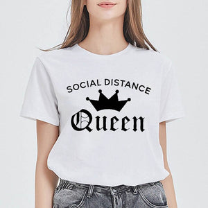 New Arrivals Spring Women футболка женская Tshirt Round Collar Punk T Shirt Top Tee Funny Versatile Summer Clothes T-shirts